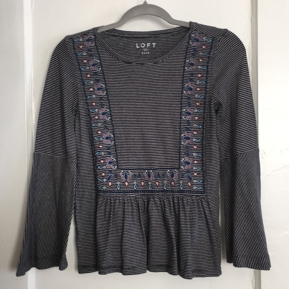 LOFT embroidered shirt
